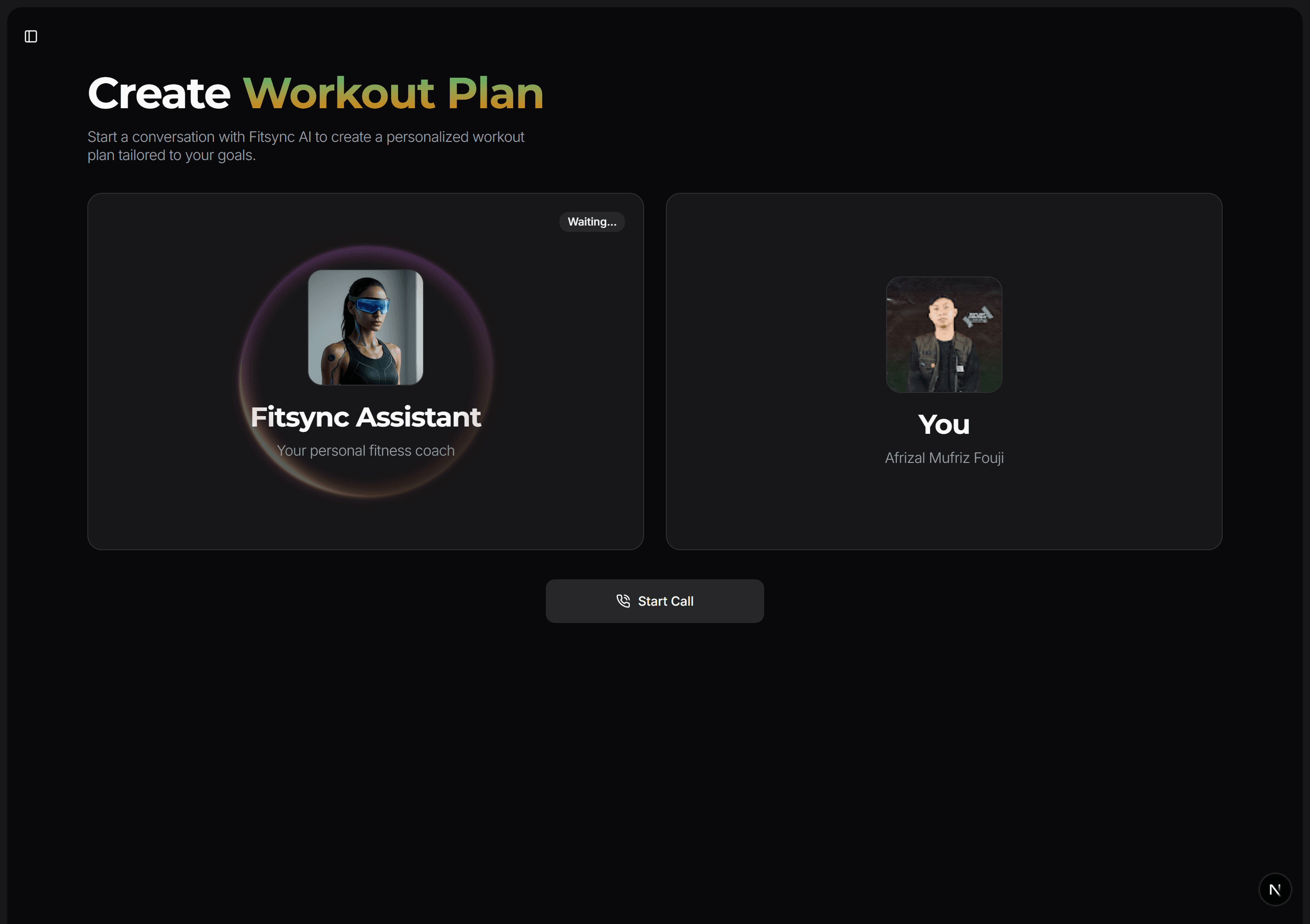 app screen