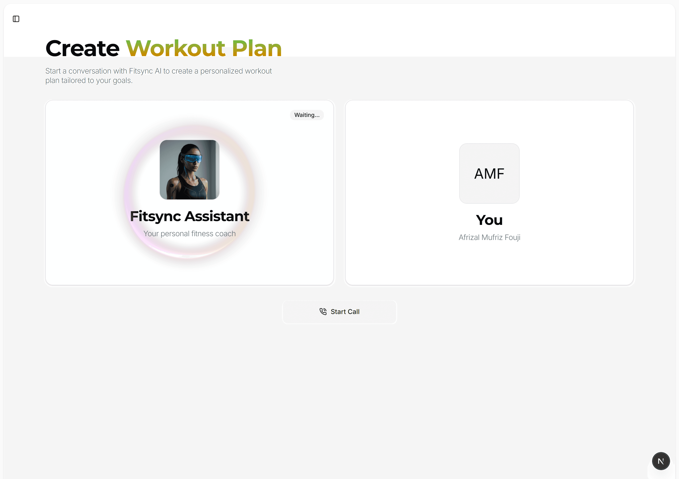 app screen